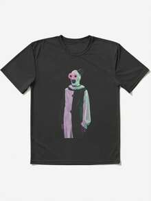 Art The Clown Sunglasses Terrifier Essential T-Shirt 100 Percent Cotton Polo T Shirt Men Graphic Tee Vintage T Shirts Men Clothes Graphic Tees Men Halloween Costumes Men Disfraz De Halloween Hombre - Black - View 4
