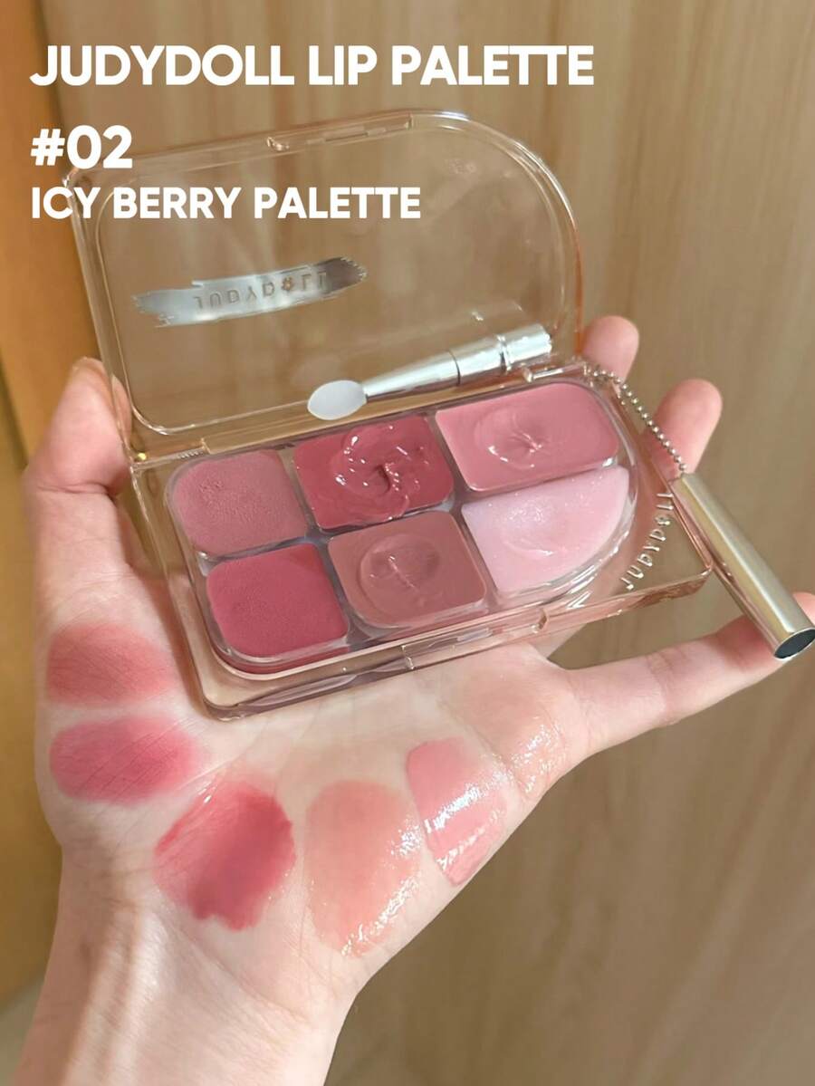 JUDYDOLL 唇膏盘 9g，多功能唇膏盘，保湿，光泽，易于涂抹，肤色自然，适合个人使用或作为礼物 - #02 - 查看 1