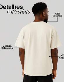 Men's Premium Cotton T-Shirt Academia Hope Larga Moda - Black - View 5