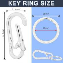 4pcs Zinc Alloy New Style Waist Hanging Car Key Chain, Stainless Steel Key Ring With Keychain, Double Loop Keyring, Durable Spring Hook, Creative Pendant, Ideal Gift