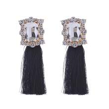 New Retro Bohemian Style Long Fringe Earrings Women's Fashion Temperament Banquet Ear Studs Earrings, Reliable Quality, Suitable For You Who Pursue Quality. - 玫紅色 - 查看 5