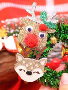 2 件圣诞迷你宠物发夹，圣诞限量版驯鹿蝴蝶结形宠物发夹，适合博美犬、泰迪犬、马尔济斯犬、布娃娃猫等小型长毛宠物 - 彩色 - 查看 9