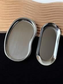 Stainless Steel Nail Care Organizer Tray, Makeup Tools Accessories Storage Box - Multicolor - View 4