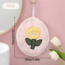 1 pièce/2 pièces/4 pièces Serviettes de toilette à motif tulipe, douces et séchage rapide - super absorbantes, design floral moderne, convient pour la cuisine et la salle de bain