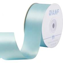Cream Ribbon 1 Inch Double Face Satin Ribbon For Gift Wrapping Hair Bows Making Chair Sash Valentine's Day Wedding Birthday Party Invitation Decorations Floral Craft Sewing, 25 Yards - 308-天藍色 - 查看 1