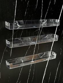 Wall-Mounted Transparent Nail Polish Organizer Rack, Nail Art Tools Display Shelf - Transparent - View 6