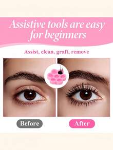 Tazas desechables de pegamento para pestañas de la marca Plum Blossom, adecuadas para extensión de pestañas y pigmento de tatuaje - Anillo de fijación de pegamento para pestañas en forma de abanico, tazas de pigmento para tatuaje de cejas, labios y delineador de ojos - Multicolor - Ver 7