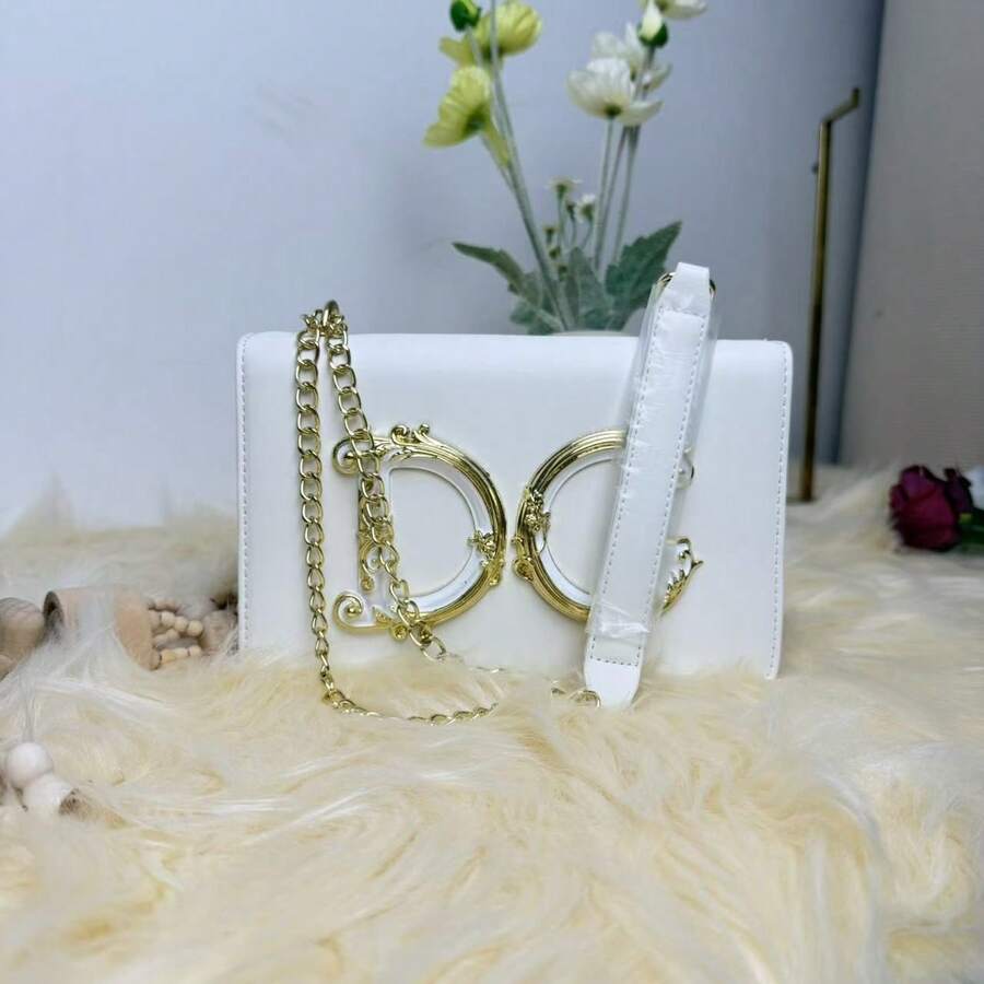 Jacjzawa Nueva bolsa de cadena de moda para mujer, bolsa cuadrada de color caramelo, bolso versátil de hombro y bandolera