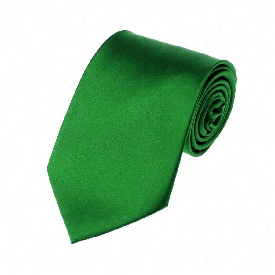 New Hot ! Solid Color Plain Classic Necktie Men's Tie,ZXCFTE - 38-凱利.格林 - 查看 1