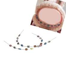 17cm Adjustable Colorful Steel Braces Decorative Teeth Accessories, DIY Costume For Labubu Dolls