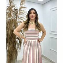 VESTIDO QUEILA TRICÔ MODAL - Rosê - Visão 2