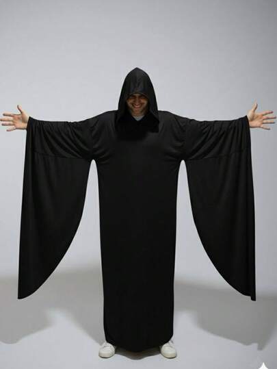 HALLOWEEN Túnica con Capucha para Hombres Capa de Bruja Accesorio de Disfraz de Disfraz Cosplay Festividad Noviembre Dia de Muertos Disfraces Fiesta Nocturna
