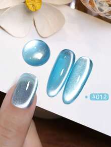 10ml Autumn Winter Nails New Ultra-Bright High Magnetic Powder Retro Ice Transparent Pink Blue Brown Red Glass Bead Cat Eye Gel Nail Polish Moonlight Porcelain White Cat Eye Phototherapy Nail Art Whitening Popular Gel For Nail Salon Home Diy Nail Supplies
