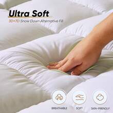 4 Inch Memory Foam Mattress Topper Queen Size, Dual Layer Mattress Pad,2 Inch Gel Memory Foam Plus 2 Inch Pillow Top Cover With 8-21 Inch Deep Pocket