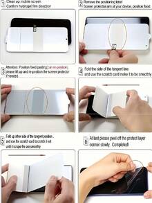 7 Pcs Back Hydrogel Film Screen Protector Compatible With IPhone 17 Pro Max 17 Air 16 Pro 16 15 14 13 12 11 16e Plus X XS XS Max XR Mini Sleek Back Cover, Anti-Scratch, Soft Hydrogel Film, Full Coverage, Smooth Touch, Bubble-Free, Easy To Install, Bubblefree Protection, Phone Screen Protector