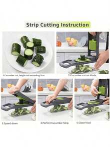 1 Tocător de ceapă pentru legume, mașină de tăiat multifuncțională, instrument de procesare a ingredientelor, tocător de ceapă cu coș de scurgere, tocător de morcovi și usturoi cu recipient, ustensile de bucătărie, accesorii de bucătărie, potrivit pentru casă/restaurant pentru a toca rapid