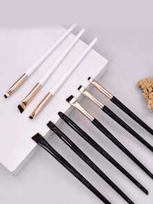 3PCS Angled Brow Brush Set For Precise Brow Shaping,Brush Set,Makeup Brush Kit,Make Up Brush Set,Make Up Set Complete,Makeup Brush Set,Complete Makeup Kit,Brush Kit,Brushes Makeup Set,Makeup Gift Set - White - View 3