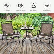 Patio Bistro Set, caf - Marrón - Ver 7