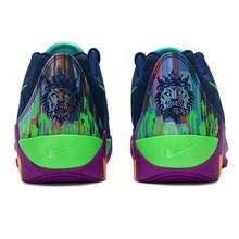 Nike Youth Basketball Shoes LEBRON WITNESS IX KC (GS) Casual Shoes, Cushioned Lightweight Everyday Outdoor Court Training Shoes HV2269-400 - Space Blue / Bleached Emerald Green / Bright Purple / Impact Green - View 4