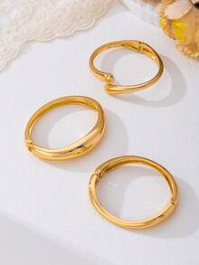 1 Set di Braccialetti Alla Moda Geometrici Esagerati e Personalizzati con Fascia Spessa