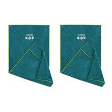 1 件多用途超细纤维吸汗健身毛巾，速干毛巾，适合户外跑步、健身器材垫、精美刺绣图案面巾、浴室浴巾秋季装饰、假日家居浴室装饰海滩必需品返校