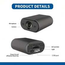 كاميرا مصغرة ذكية بدقة كاملة عالية الوضوح HD، تدعم اتصال WiFi 2.4G، كاميرا مراقبة للاستخدام الداخلي والخارجي، كاميرا مراقبة أمنية منزلية، رؤية ليلية عالية الدقة، تركيب محمول، إمداد طاقة عبر USB بدون بطارية، عرض عن بعد عبر تطبيق الهاتف المحمول، مناسبة لأمن المكاتب والمنازل ومراقبة كبار السن والأطفال والحيوانات الأليفة والمربيات.