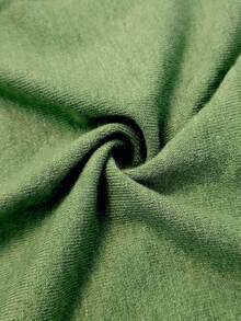 Women's Solid Color V-Neck Short Sleeve Knit T-Shirt, Lightweight, Loose Fit, Slimming, Fashionable, Minimalist, High-End