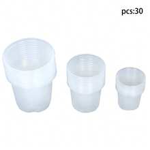 30 Packs 6.7/5/4 Inch Reinforced Clear Nursery Pots With Drainage Hole, Transparent Variety Pack Plastic Plant Pot Seedling Planter Seed Starter Flower - Màu trong suốt - Xem 8