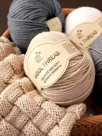1 Roll Mixed Color 70% Australian Wool, 30% Anti-Pilling Fiber, 50g/1.76oz Thick Waste Yarn, For DIY Handmade Scarf, Shawl And Sweater - Soft, Fluffy, Pill-Resistant Craft Yarn