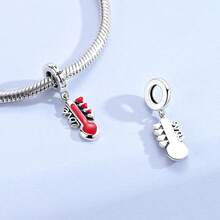 1 Pc Sliver Color Classic Red Collection Mushroom Pomegranate Cherry Strawberry Watermelon Chili Motorcycle Dress Luggage Temperature Gauge Charm Fit Original Bracelet Necklace Pendant Beads For Diy Jewelry Making Women Girl Birthday Jewelry Gift For Friends