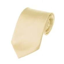 New Hot ! Solid Color Plain Classic Necktie Men's Tie,ZXCFTE - 21-奶油 - 查看 1