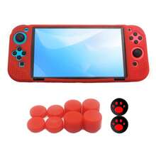 1 Set: 1pc Silicone Protective Case + 10pcs Joystick Cap For Nintendo Switch OLED, Anti-Drop, Anti-Dust, Anti-Scratch, Enhanced Gameplay Experience - Multicolor - View 9