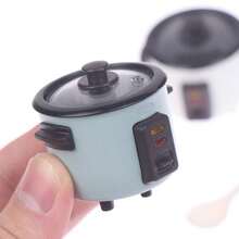1 件微型电饭煲模型、娃娃屋迷你厨房食物玩具、1:12 过家家电饭煲（带勺子）、针线活、旅行玩具、课堂减压玩具、迷你玩意儿、洗澡玩具、圣诞文具、减压球、生日/圣诞节/万圣节礼物、完美礼物 - 彩色 - 查看 3
