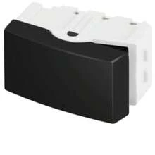 Matte Black Wall Switch Recta Black Blux Single Or Parallel Key Size 4x2 For Embedding In The Wall Complete Set Plate Module Support - 1個平行鍵 - 查看 2