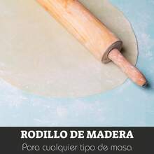 Rodillo De Madera Giratorio Para Amasar Pizza Pan - 1 - Ver 8