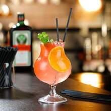 50 Black Straws Are Suitable For Daily Use At Parties And Are Portable.