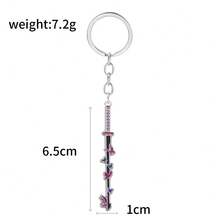1 件动漫日本刀剑武器钥匙扣金属珐琅别针背包配件礼物送给粉丝 - 彩色 - 查看 16