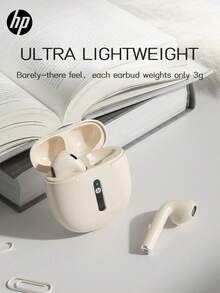 HP Kabellose Ohrhörer, automatische Kopplung, 30 Stunden Spielzeit, IPX4 wasserdicht, kabellose Kopfhörer mit Mikrofon, für iPhone und Android, Gaming-Kopfhörer und -Lautsprecher mit Mikrofon, süßes Urlaubsgeschenk