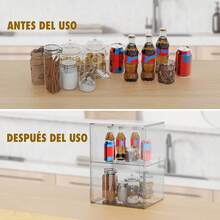 Panera para Pan Transparente, Vitrina Exhibidor para Modelización, Caja Acrilico Exhibicion para Panadería, Panera Hermetica con Compartimento, Exhibidor de Pan Acrilico Apto para donas y pasteles - 2 Capa - Ver 8