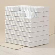 Paper Towel Packet, 200 Small Sheets, Four Layers, Natural Wood, Suitable For Restaurants And Cafes, Economical Bulk Pack, Sanitary Paper. - Multicolor - View 5