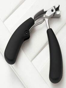 3pcs Professional Nail Clipper Set, Modern Style, Stainless Steel Blades, Curved, Wide Opening, Anti-Splash, Long Handle, Curved Nail Trimmer, Suitable For Thick Nails, Fragrance-Free, Suitable For Men And Elderly, Great Gift For Travel, Friends, Boyfriends, Parents, Ideal For Halloween And Christmas