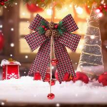 Christmas Bows, DIY Bell Hanging Tree Ornament Portable Home Decor Seasonal Party Favor
