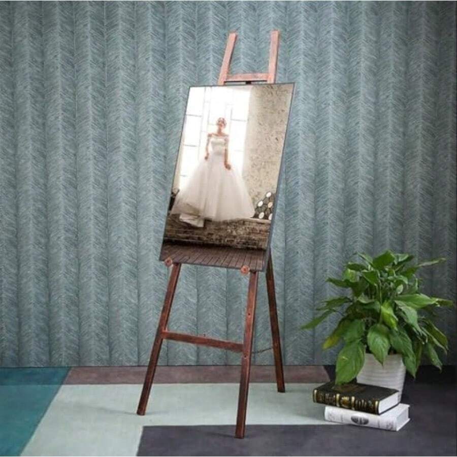 Adjustable Nano Baking Artist Easel Stand Wrought Iron Display Easel for Painting Photos Floor Stand with Telescopic Frame - como en la foto - Ver 1