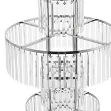 2PCS Flower Stand, Crystal Flower Stand, 5-Tier Acrylic Flower Stand,43.3in Height Metal Pedestal Stands For Table Chandelier Centerpiece Wedding, Party Events Home Decor - Clear, Silver - 查看 9