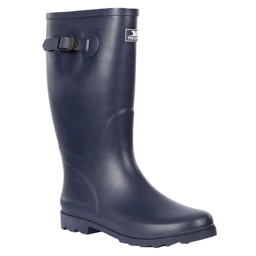 Trespass Rn X Mens Waterproof Rubber Wellington Boots (Navy) - 100% Rubber - (TP271) - Blue - View 1