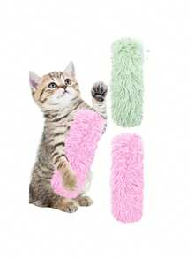 Katzen Plüsch Streifen Kissen Spielzeug mit Katzenminze