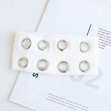 Diadema elástica ancha con ojales huecos para chica punk, metal elástico, rock steampunk para deportes, accesorios para el cabello - Blanco - Ver 9