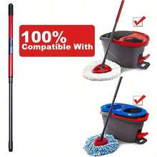 1Pc Spin Mop Handle Replacement Compatible With O-Ceda/Viled Spin Mop EasyWring 1-Tank/2-Tank System High Quality Durable Steel Mop Stick Replacement For Kitchen Bathroom Cleaning Supplies Christmas Halloween - Multicolor - View 11