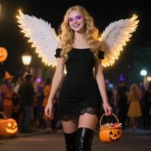 CLONG Fallen Angel Costume Wings For Girls Devil Wings For S Halloween Women