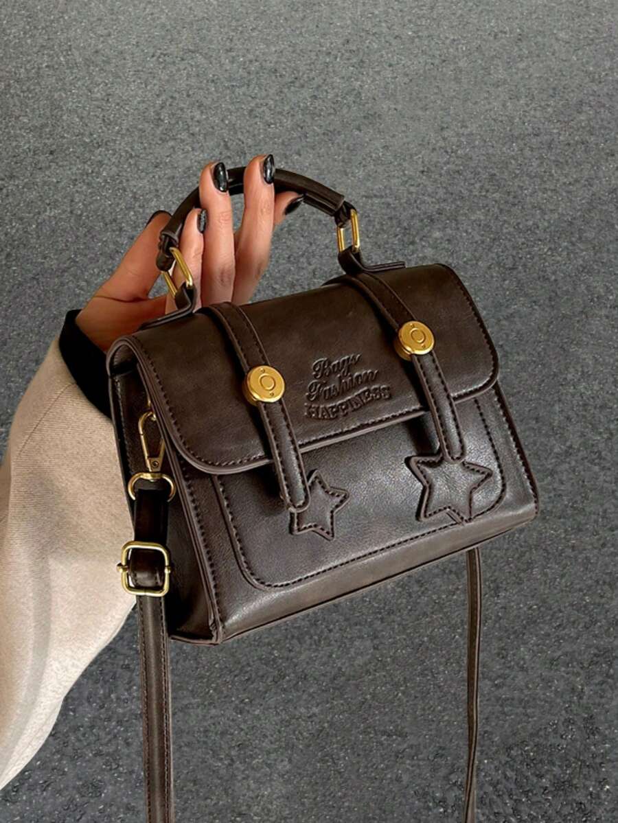 Bolsa feminina de design de nicho, nova bolsa tote vintage de outono/inverno, pequena bolsa quadrada, bolsa transversal versátil de alta qualidade